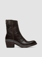 WADE 013 - Braune Stiefel aus Leder mit Reißverschluss