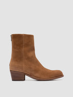 WADE 013 - Brown Suede Zipped Boots