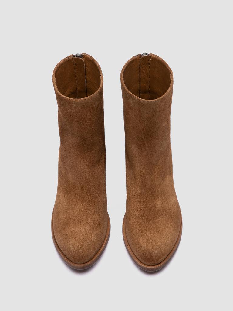 WADE 013 - Brown Suede Zipped Boots
