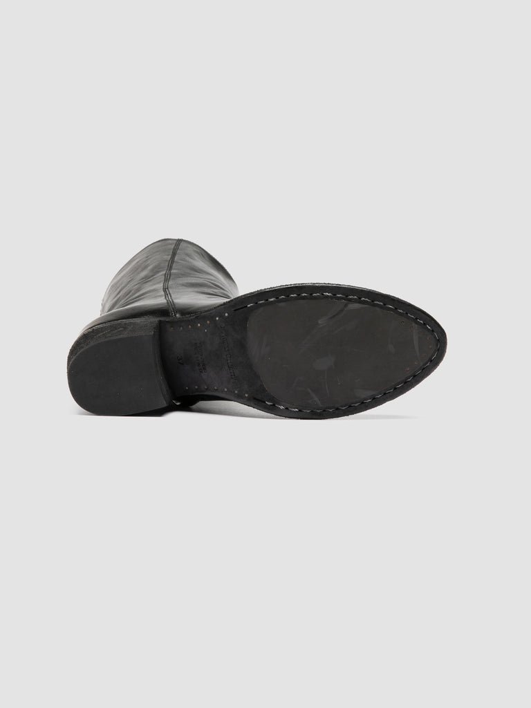 WADE 014 - Black leather Zip Boots