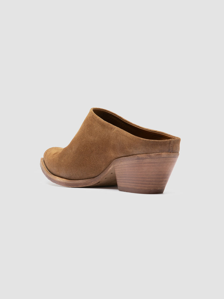 WANDA DD 101 - Brown Suede Mule Sandals