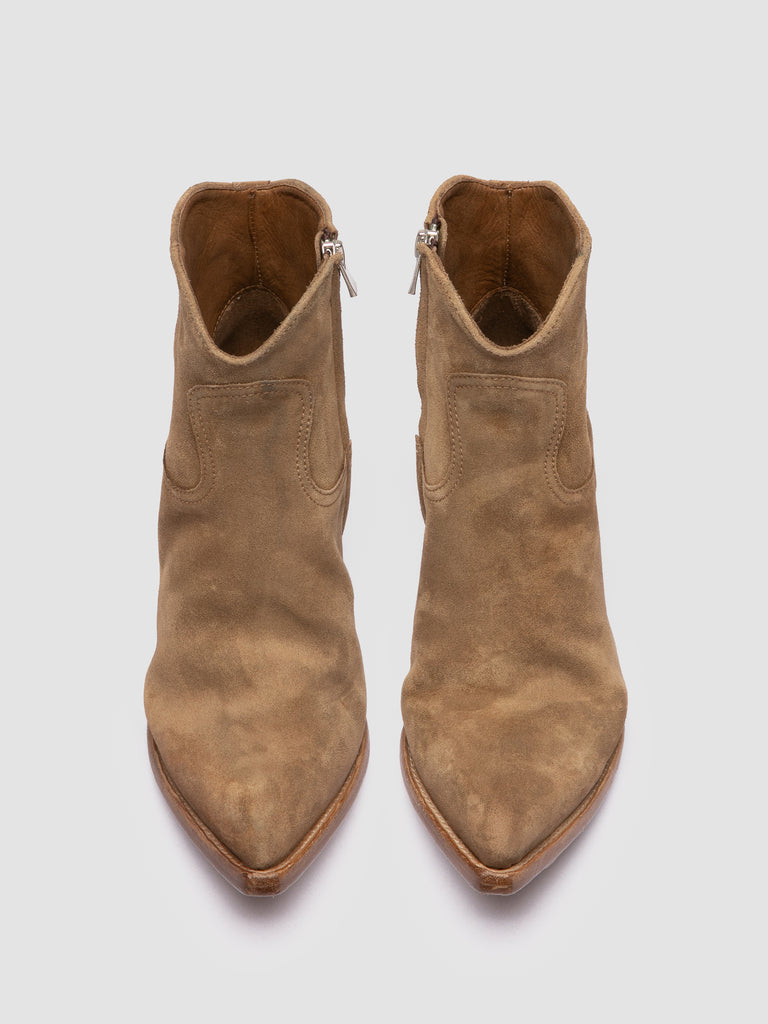 WANDA DD 103 - Brown Suede Zip Boots