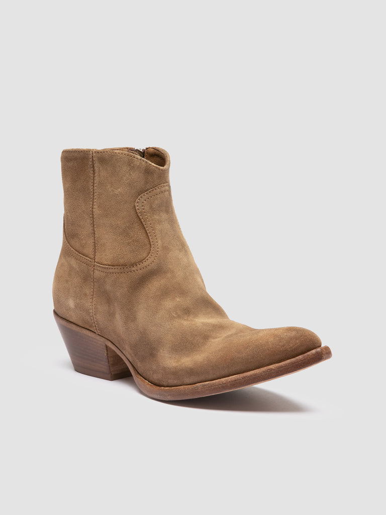 WANDA DD 103 - Brown Suede Zip Boots
