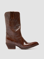 WANDA DD 110 - Stivali con Zip in Pelle Marrone