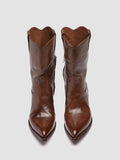 WANDA DD 110 - Braune Lederstiefel mit Reißverschluss - thumb image 2,side view
