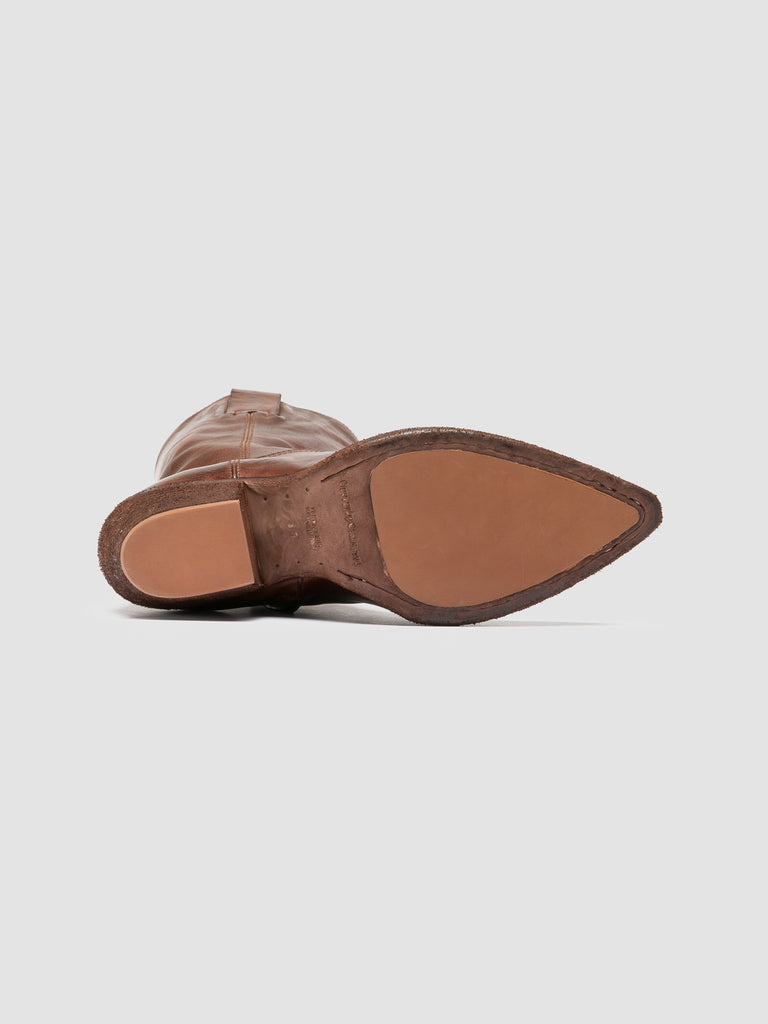 WANDA DD 110 - Brown Leather Zip Boots