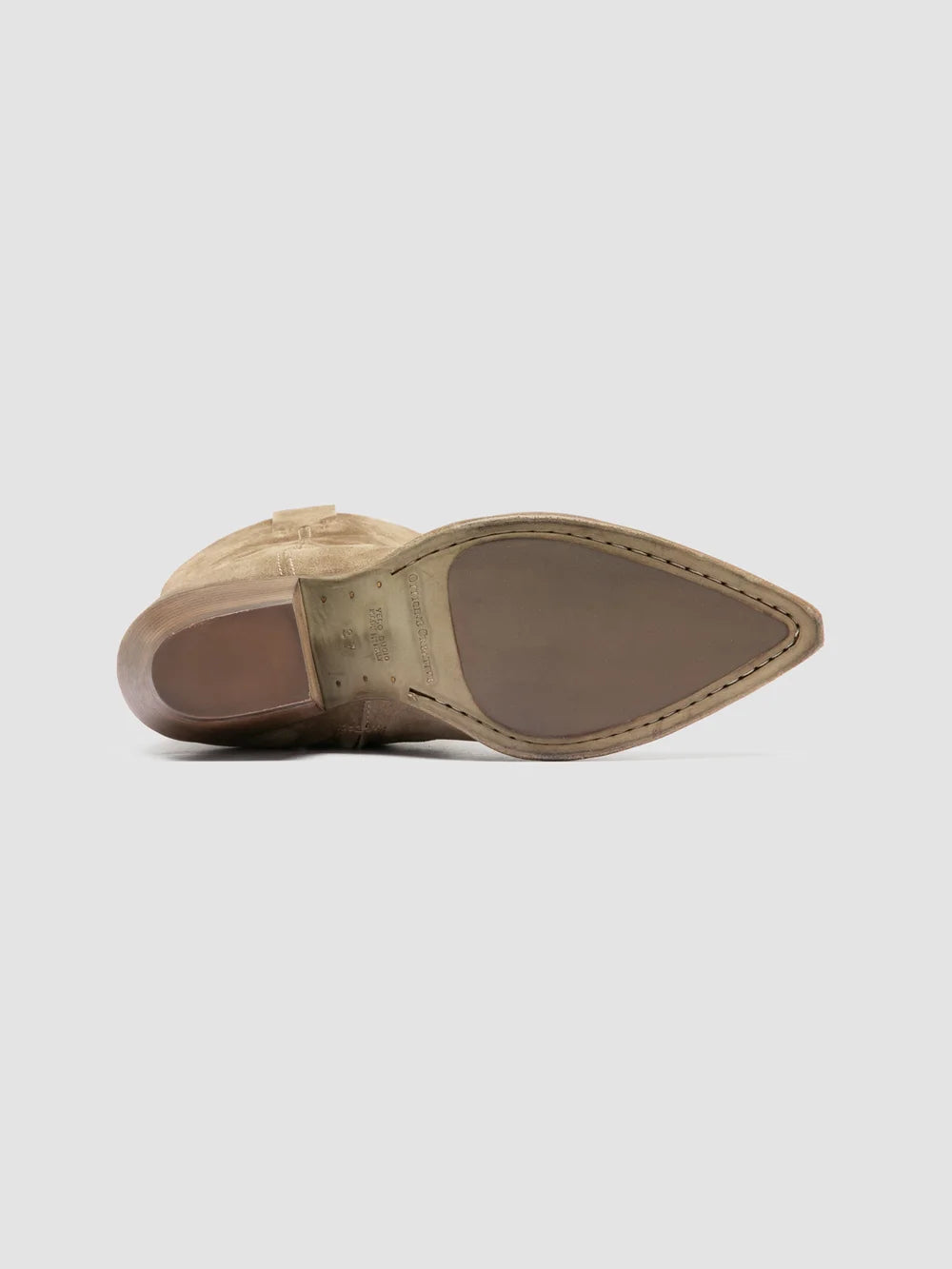 WANDA DD 110 - Taupe Suede Zip Boots - image 5,side view
