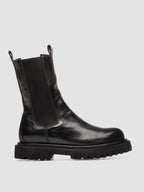 WISAL DD 107 - Black Leather Chelsea Boots