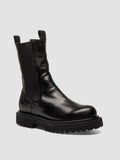 WISAL DD 107 - Black Leather Chelsea Boots - thumb image 3,side view