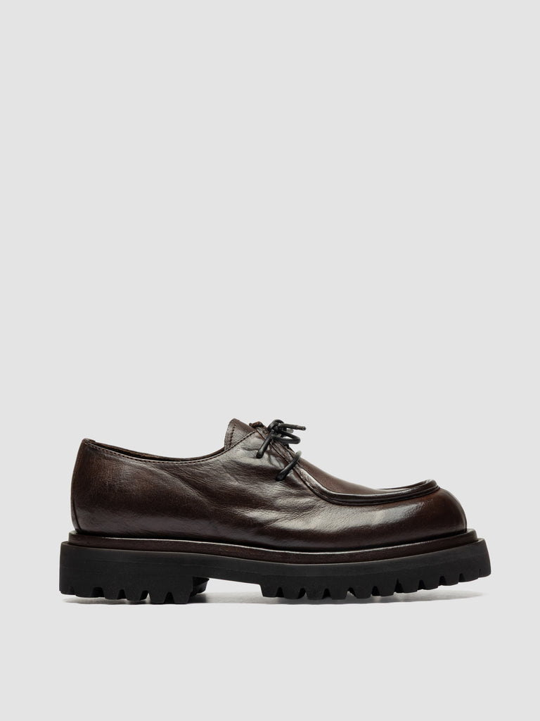WISAL DD 125 - Brown Leather Derby Shoes