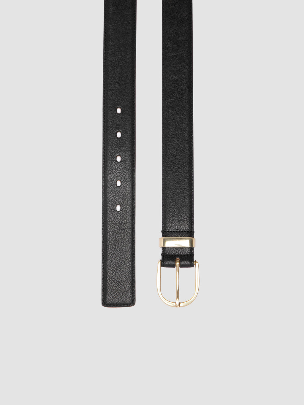 OC STRIP 100 - Black Leather Belt - image 2,side view