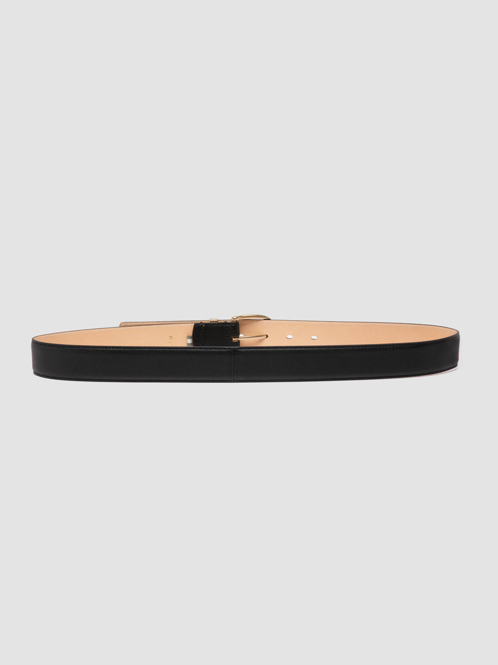 OC STRIP 100 - Black Leather Belt - image 3,side view