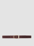 OC STRIP 100 - Burgundy Leather Belt - thumb image 1,side view