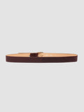 OC STRIP 100 - Burgundy Leather Belt - thumb image 3,side view