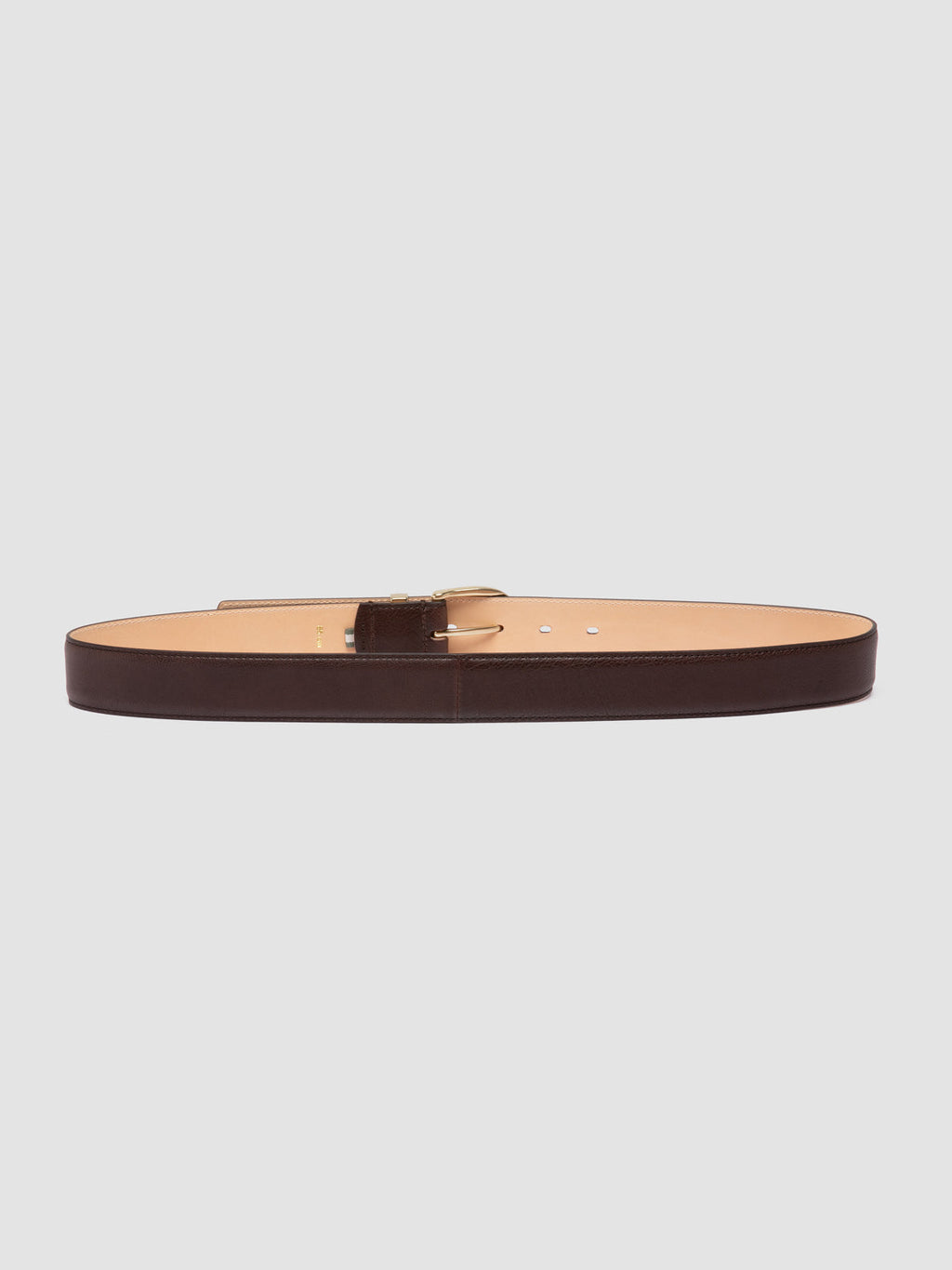 OC STRIP 100 - Brown Leather Belt - image 3,side view