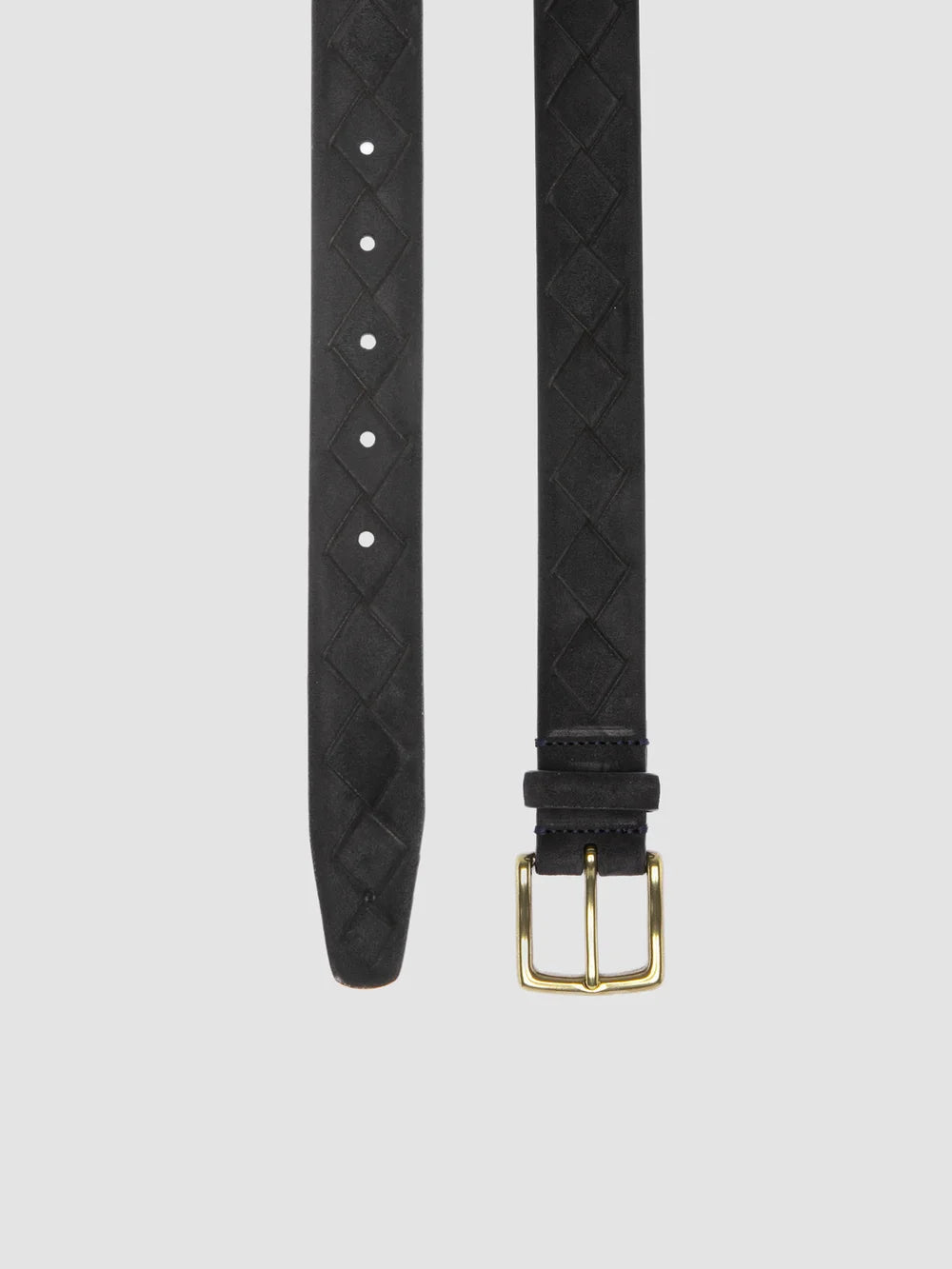 OC STRIP 29 - Blue Woven Suede Belt - image 2,side view