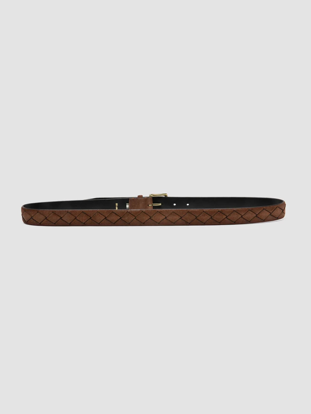 OC STRIP 29 - Brown Woven Suede Belt - image 3,side view