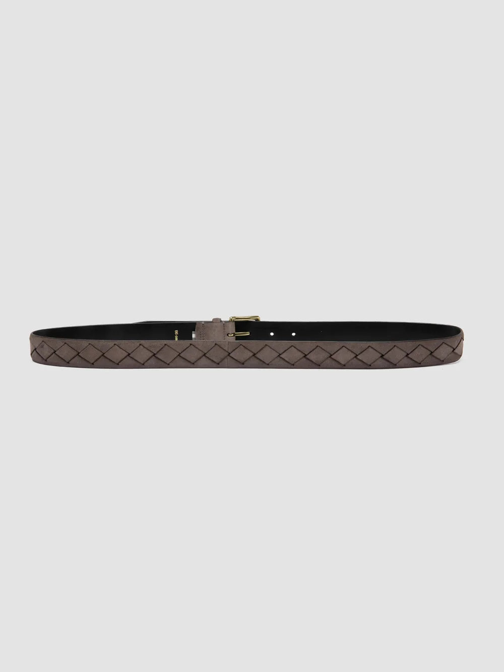 OC STRIP 29 - Grey Woven Suede Belt - image 3,side view