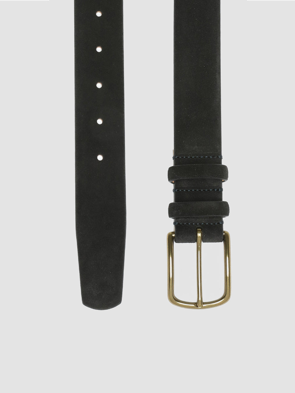 OC STRIP 33 - Navy Suede belt - image 2,side view
