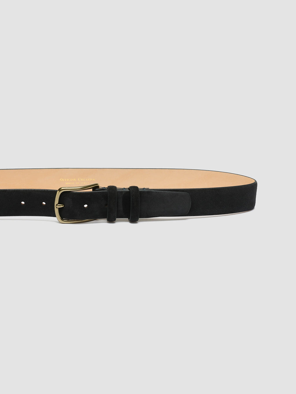 OC STRIP 33 - Navy Suede belt - image 4,side view