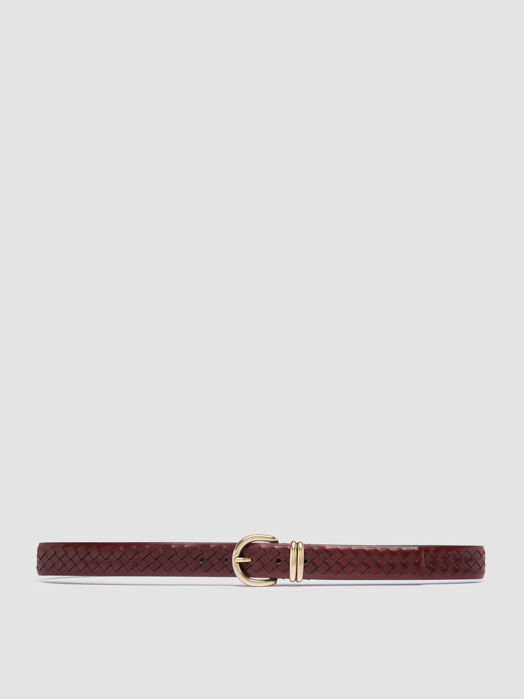 OC STRIP 46 - Burgundy Leather Belt - image 1,side view