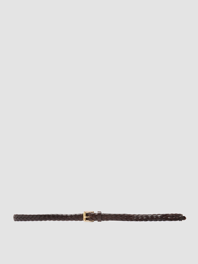 OC STRIP 064 - Brown Woven Leather Belt