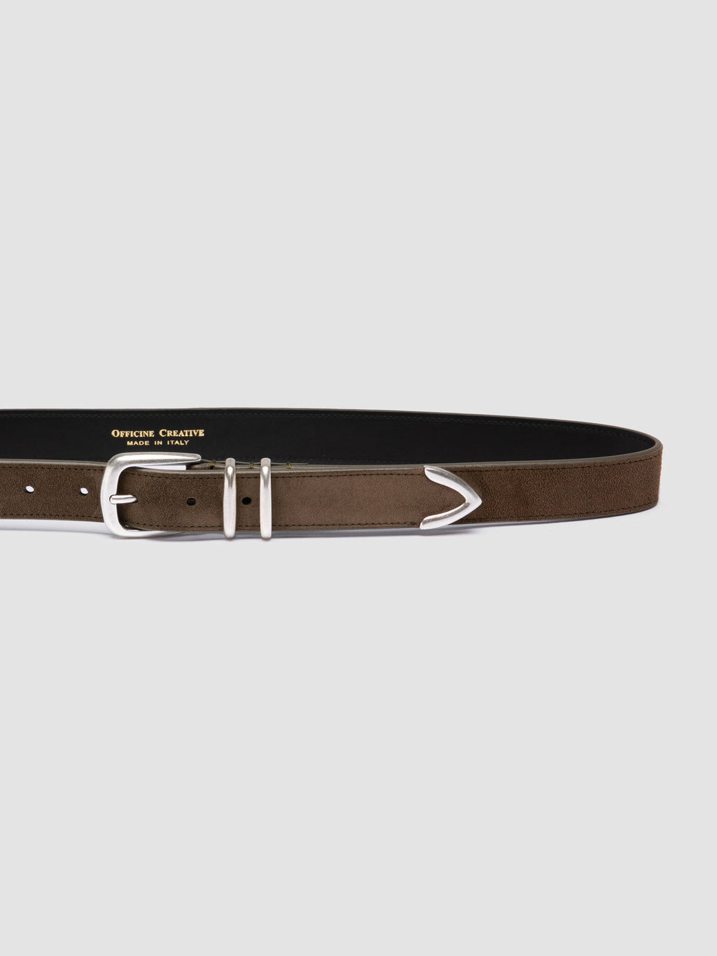 OC STRIP 074 - Taupe Suede Belt - image 4,side view