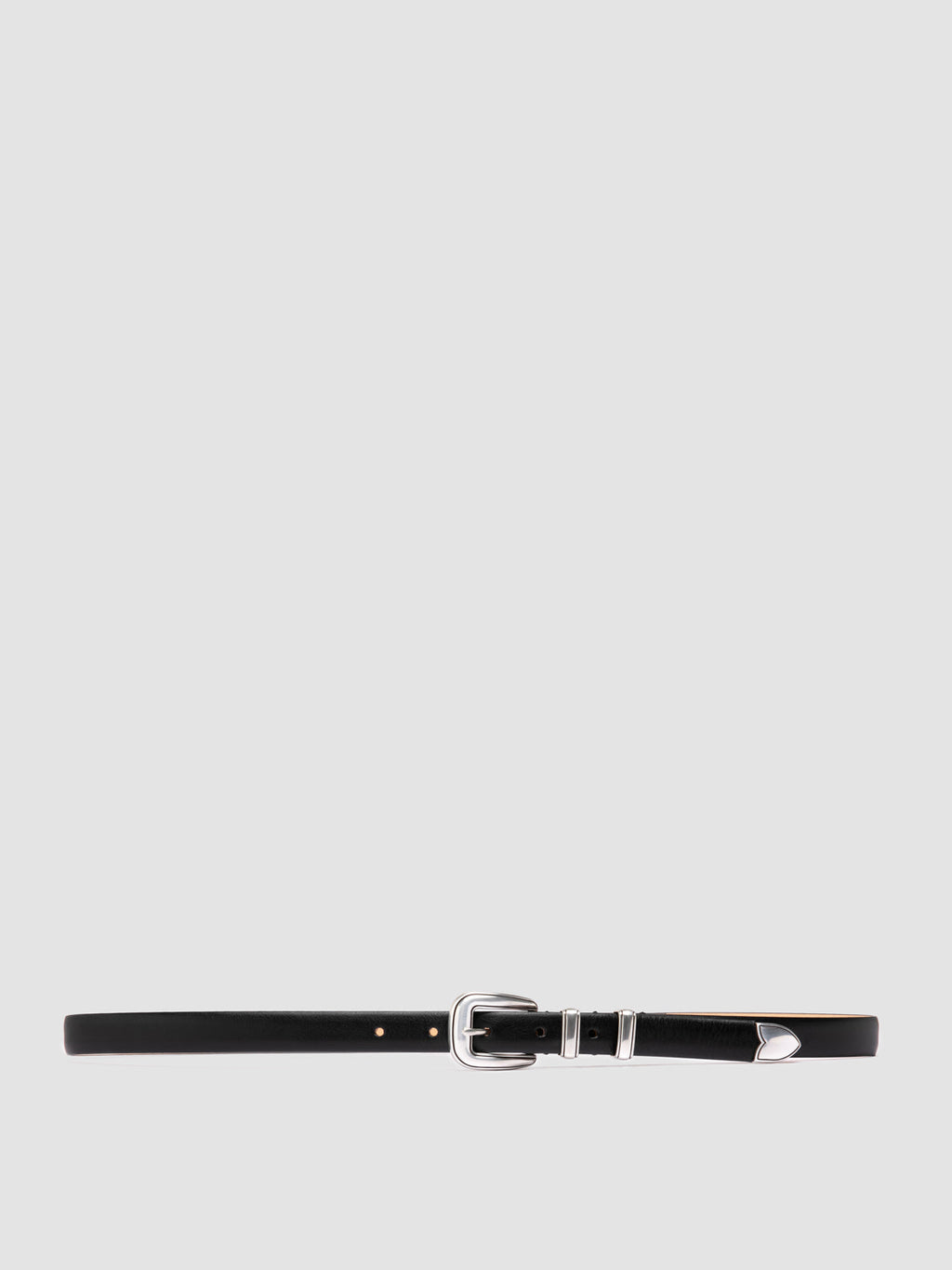 OC STRIP 091 - Black Leather Belt - image 1,side view