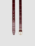 OC STRIP 099 - Burgunderroter Ledergürtel - thumb image 2,side view