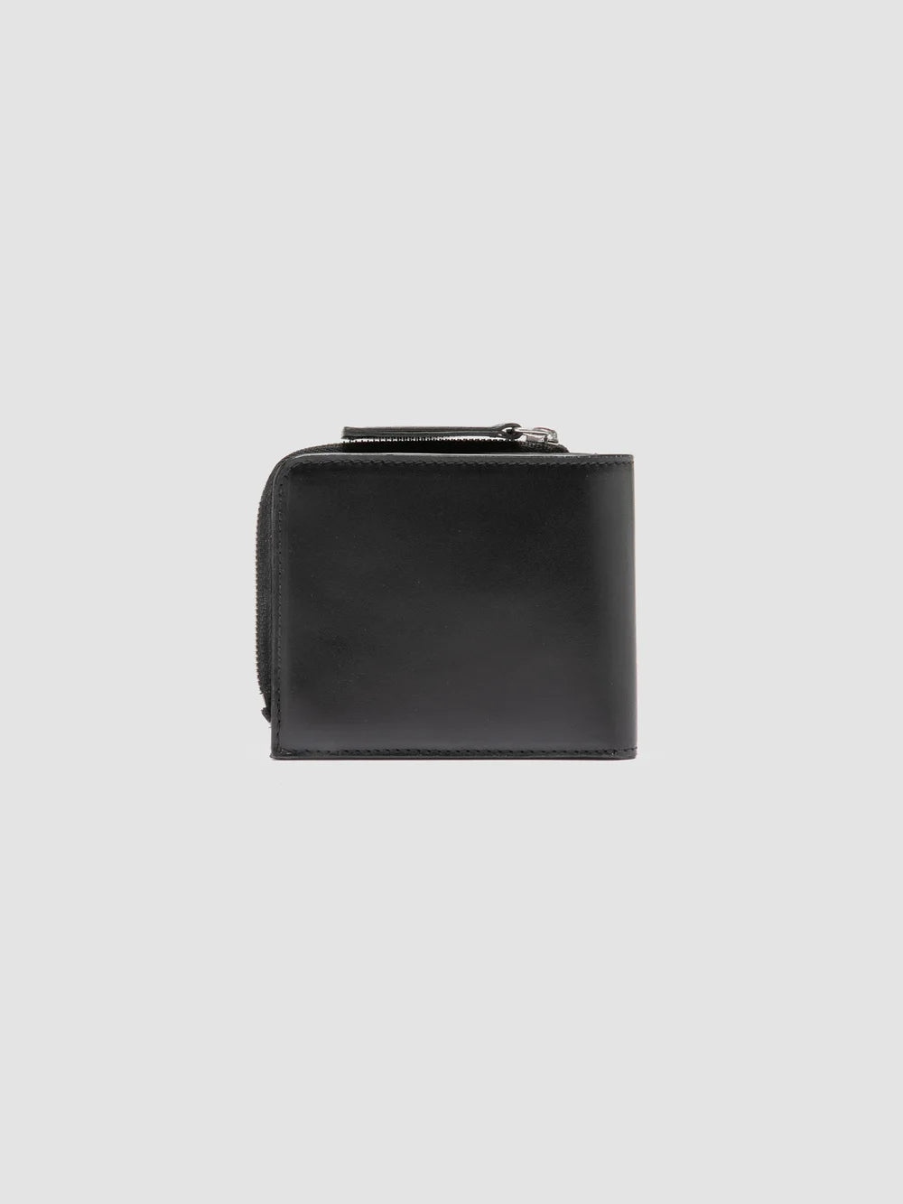 BERGE' 004 - Schwarze Brieftasche aus Leder - image 2,side view