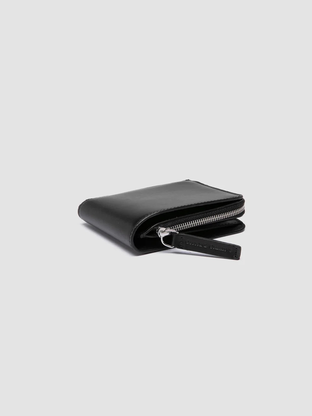 BERGE' 004 - Schwarze Brieftasche aus Leder - image 3,side view
