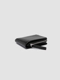BERGE' 004 - Schwarze Brieftasche aus Leder - thumb image 3,side view