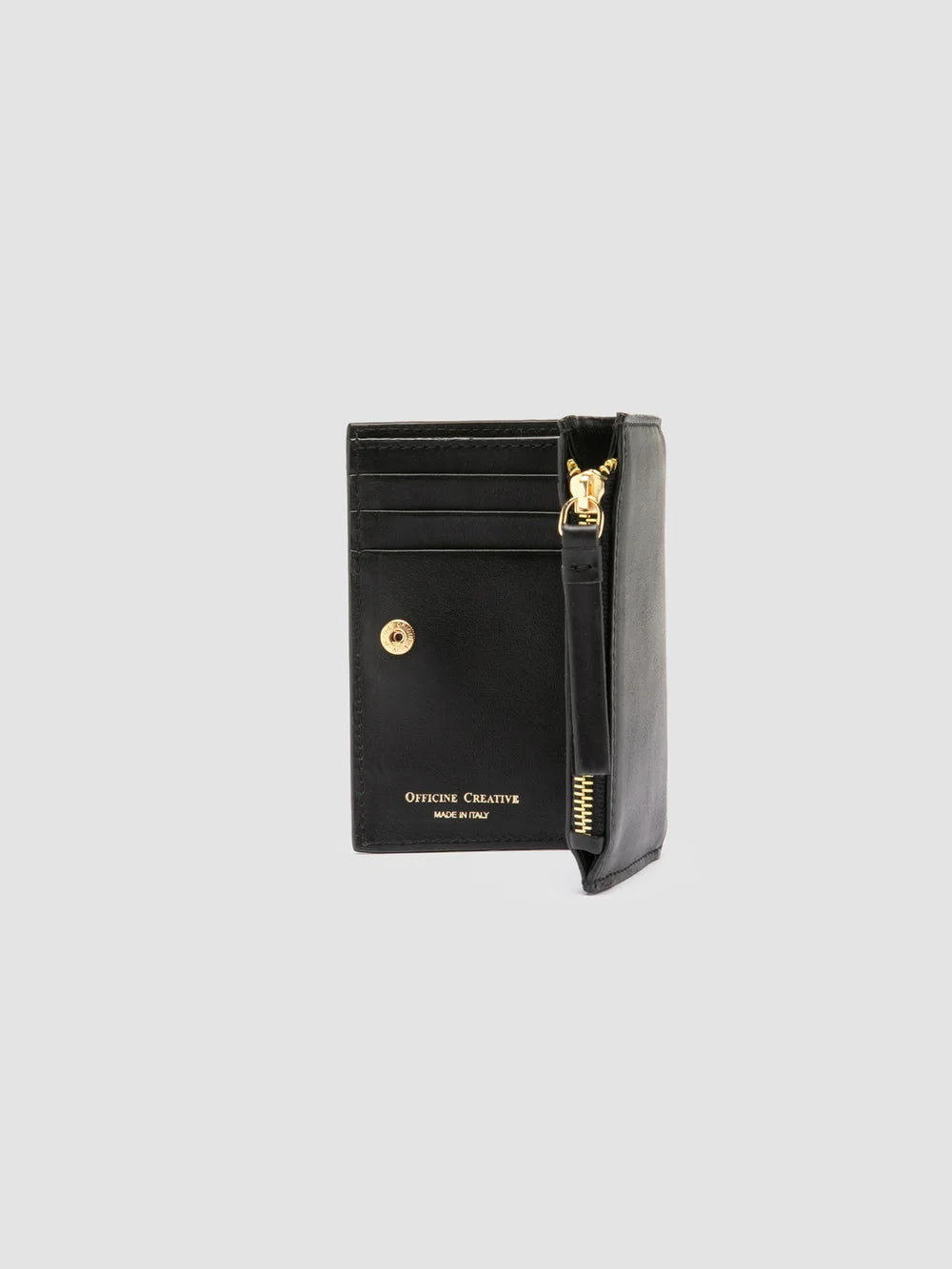BOUDIN 028 - Schwarze Lederbrieftasche - image 4,side view
