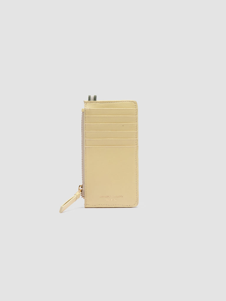 JULIET 103 - Ivory Woven Leather Card Holder