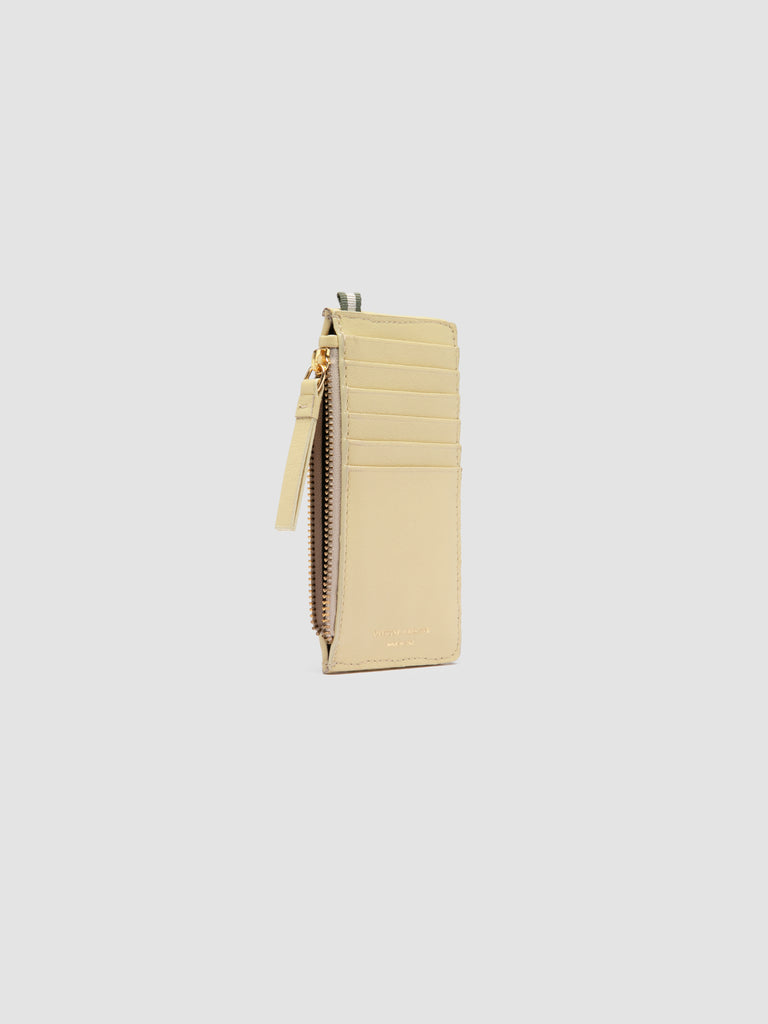 JULIET 103 - Ivory Woven Leather Card Holder