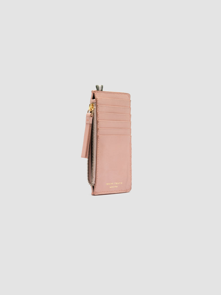 JULIET 103 - Rose Woven Leather Card Holder