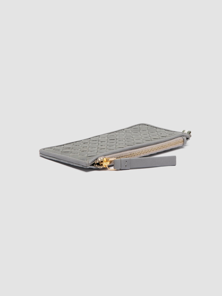 JULIET 103 - Blue Woven Leather Card Holder