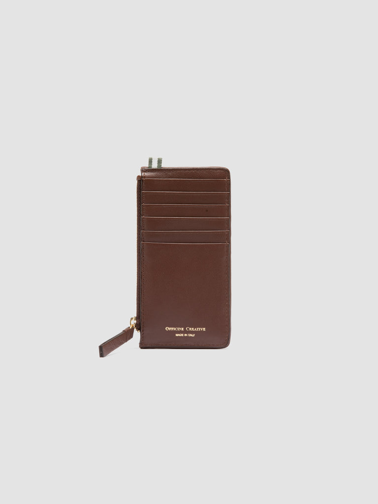 JULIET 103 - Brown Woven Leather Card Holder