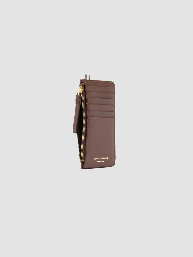 JULIET 103 - Brown Woven Leather Card Holder