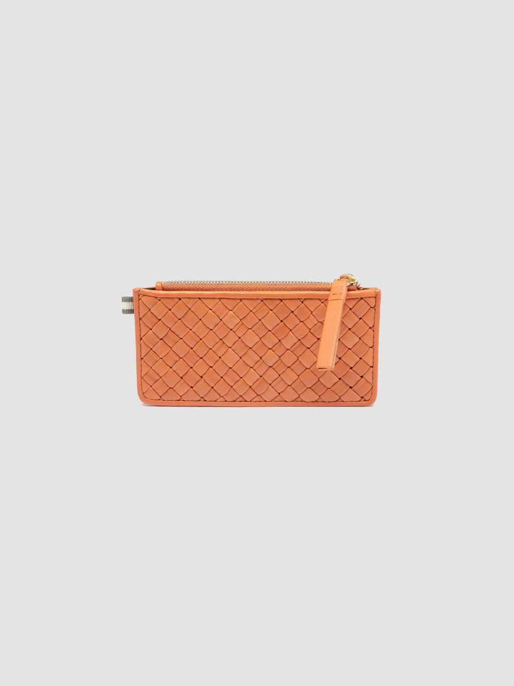 JULIET 103 - Orange Woven Leather Card Holder