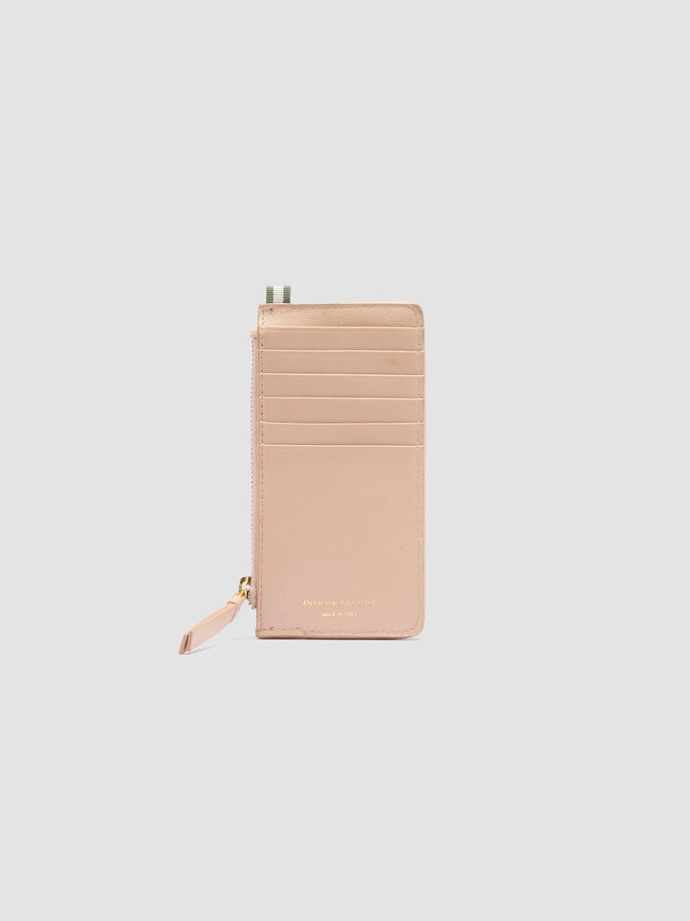 JULIET 103 - Rose Woven Leather card holder