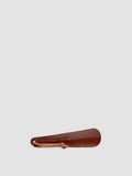SMALL SHOEHORN - Brown Leather Shoe Horn - thumb image 1,side view