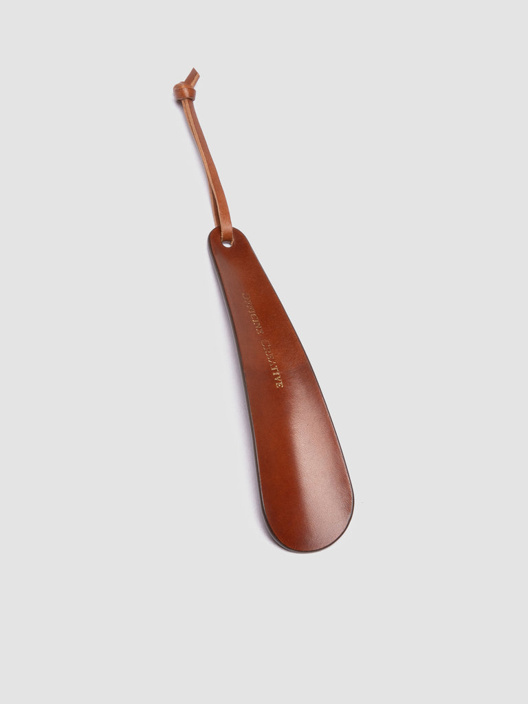 SMALL SHOEHORN - Brown Leather Shoe Horn