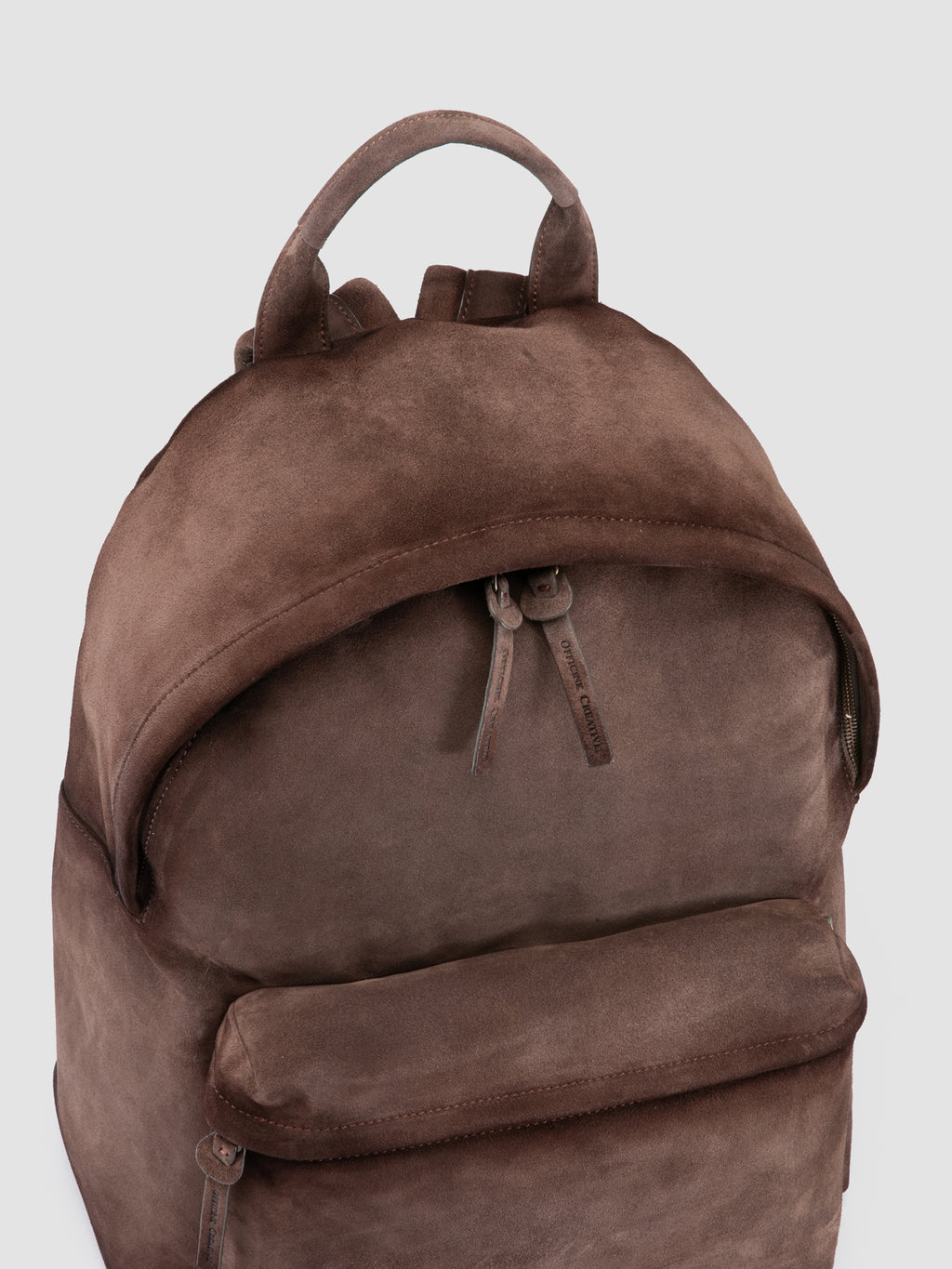 OC PACK 001 - Taupe Suede Backpack - image 2,side view