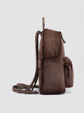 OC PACK 001 - Taupe Suede Backpack - thumb image 3,side view