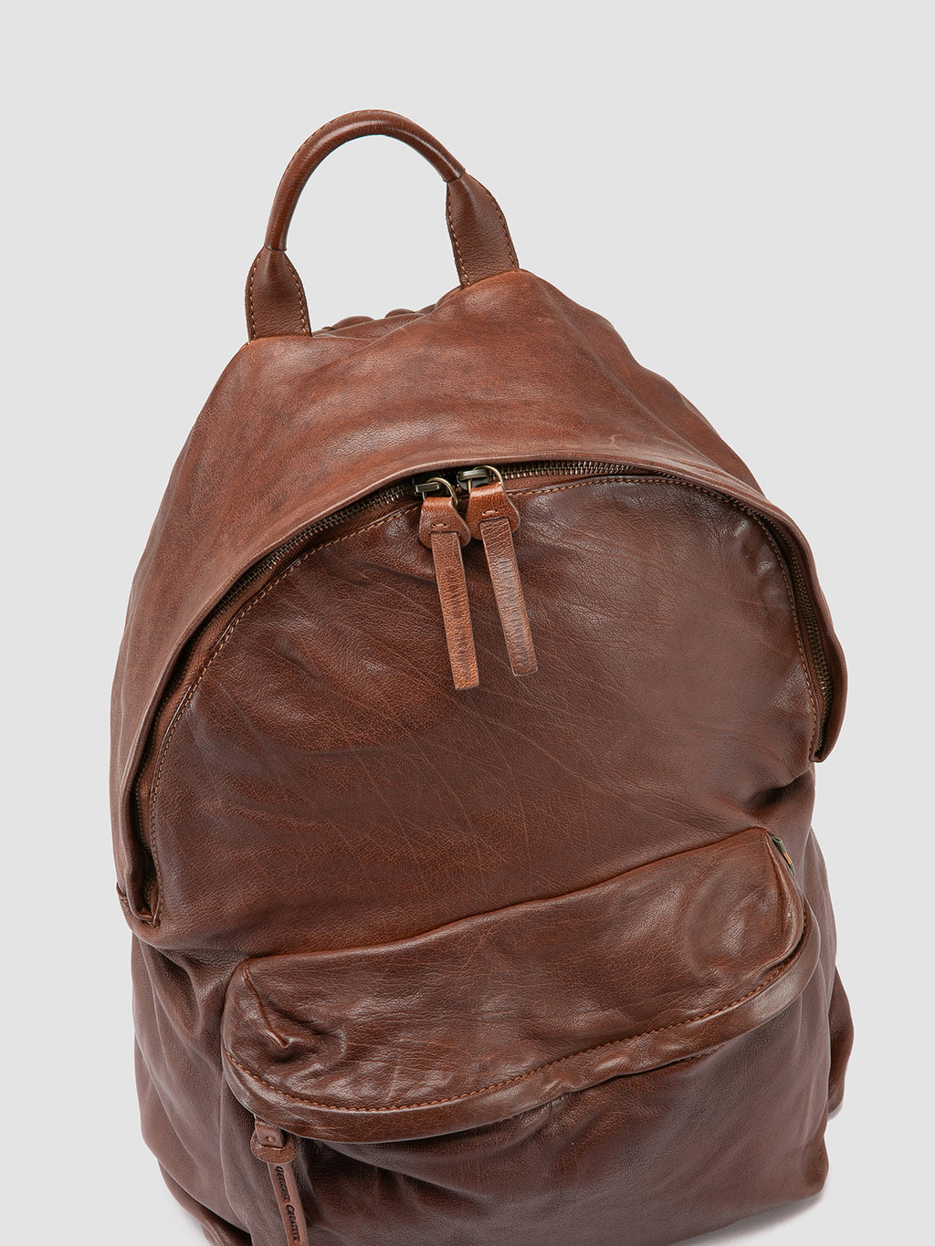 OC PACK 004 - Brown Leather Backpack