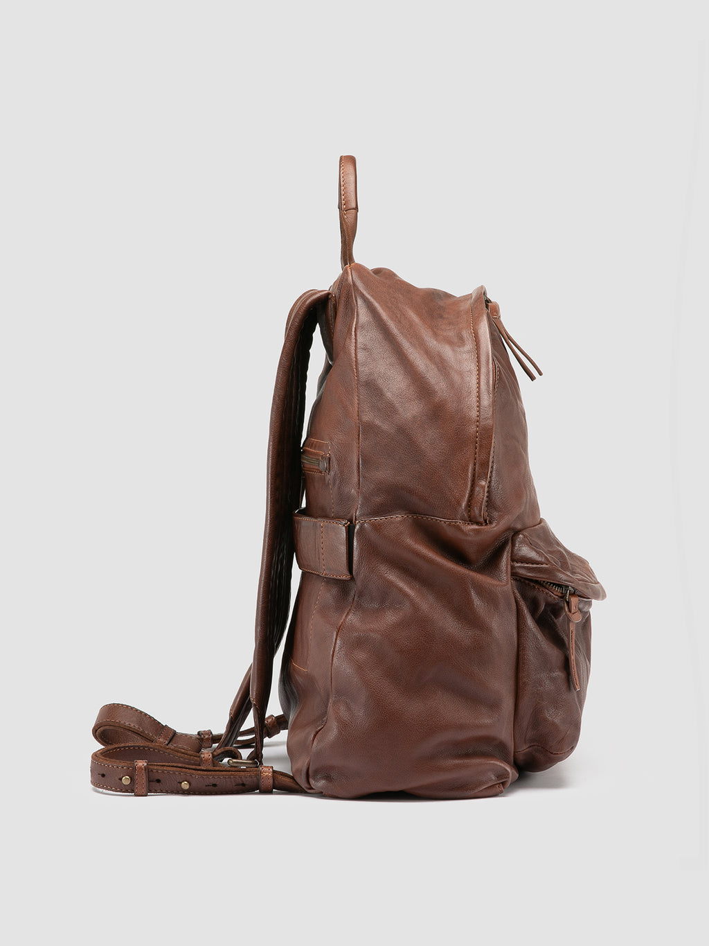 OC PACK 004 - Brown Leather Backpack