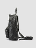 OC PACK 005 - Black Leather Backpack - thumb image 5,side view