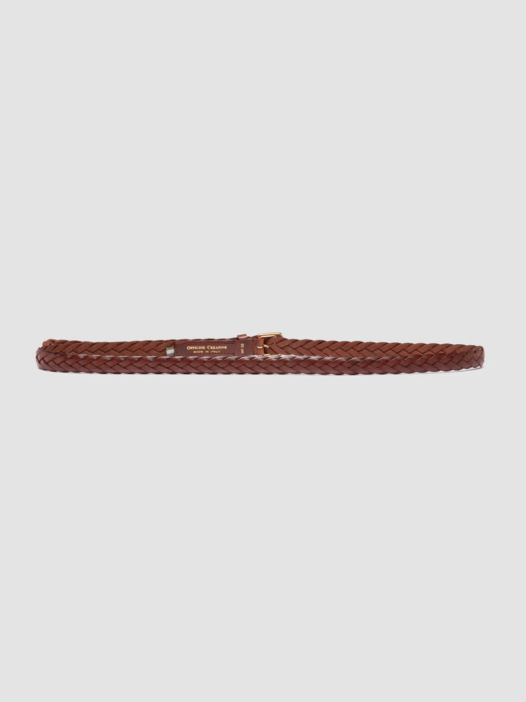OC STRIP 064 - Brown Woven Leather Belt