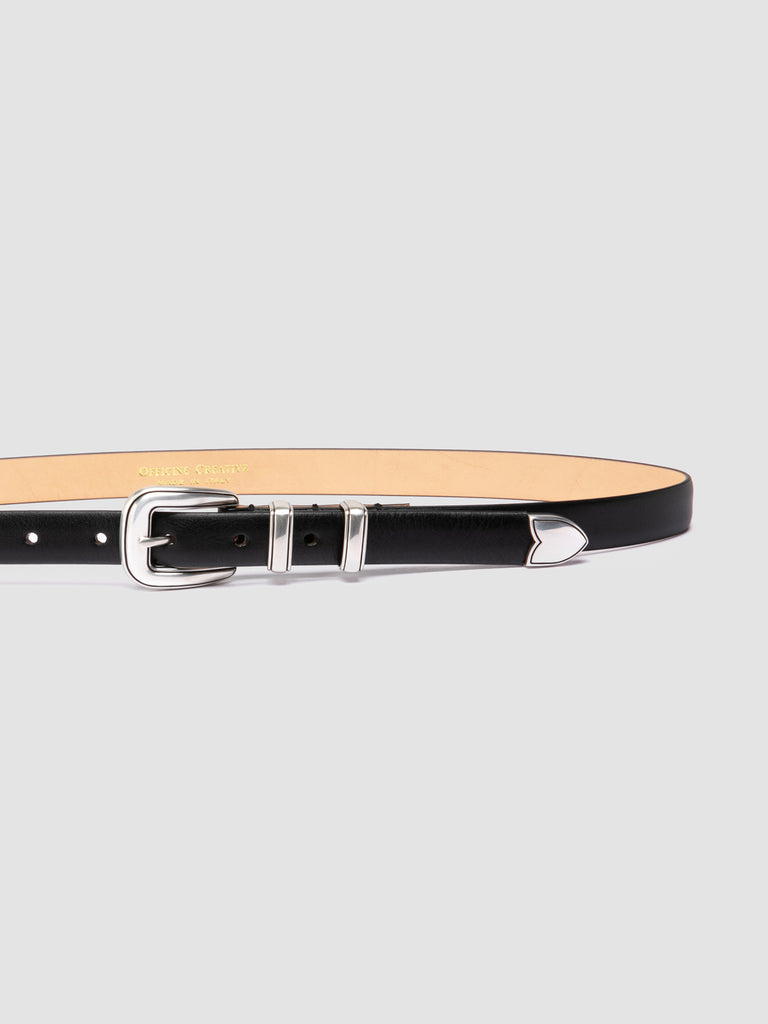 OC STRIP 091 - Black Leather Belt Officine Creative - 4